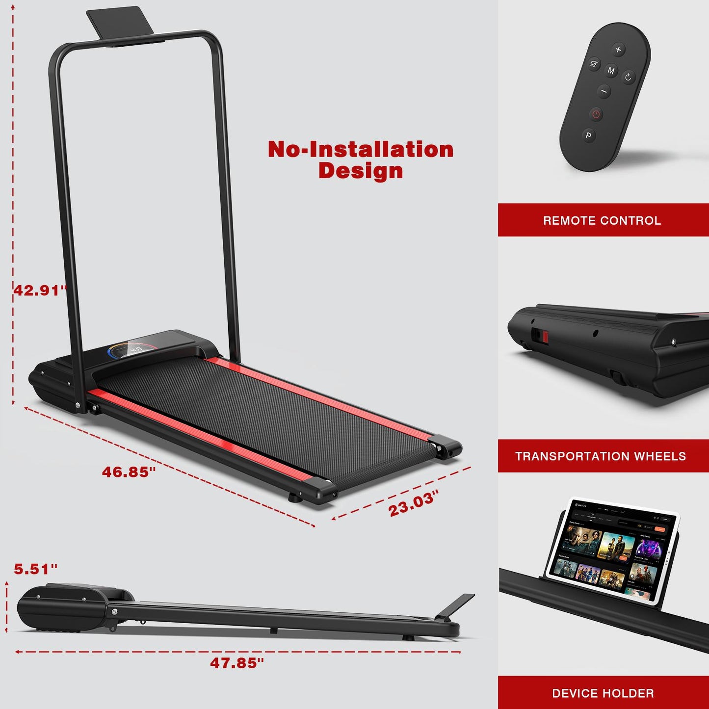 Vianelle Walking Pad Treadmill